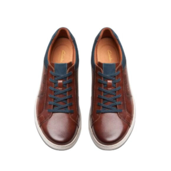 Clarks Mapstone Lace Men’s Shoe – Mahogany Leather (26176886)